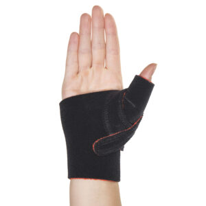 Thermoskin Cross-X CMC Thumb Splint, Left, Black