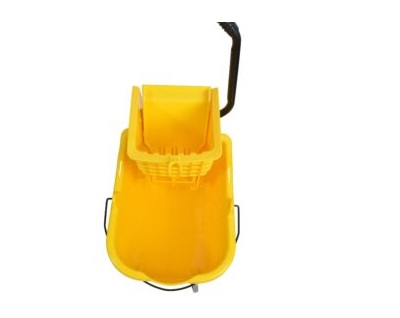 Mop Bucket With Side Press Wringer Combo 35 Quart Yellow - Image 3
