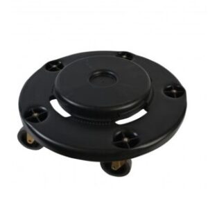 Garbage Can Round Dolly with Molded Casters