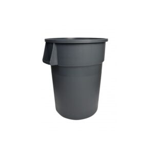 Grey Round Waste Garbage Can 44 Gallon