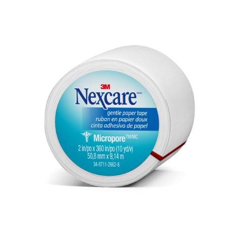 Medical Tape Nexcare™ Micropore™ Skin Friendly Paper 2 Inch X 10 Yard White NonSterile