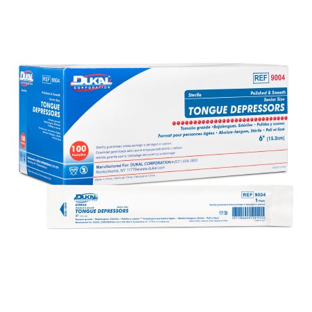 Tongue Depressor Dukal™ 6 Inch Length Wood