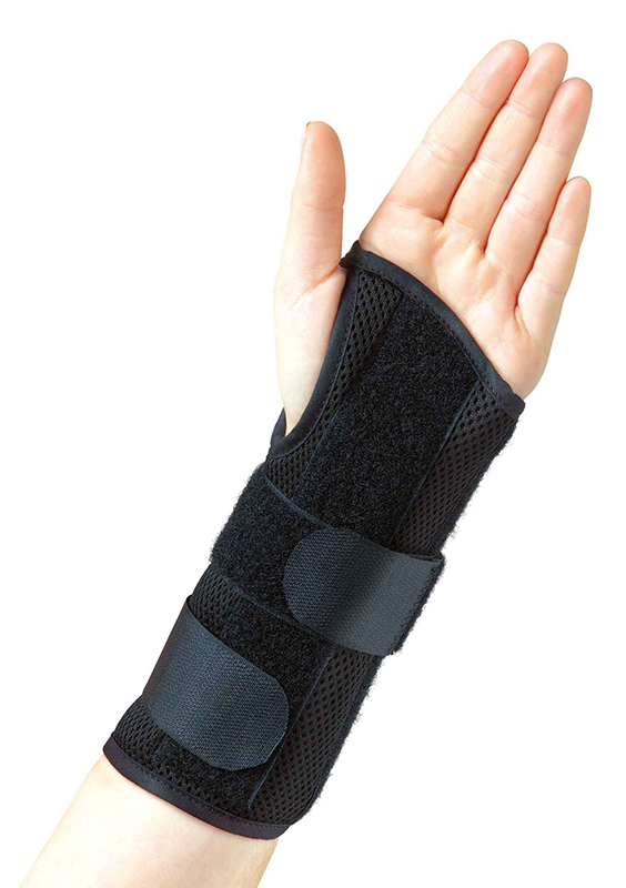 Airmesh Adjustable Wrist Brace, Right, Black