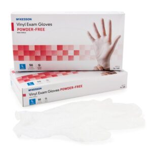 McKesson Confiderm® Vinyl Exam Glove, Clear